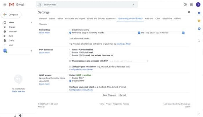 5 maneiras fáceis de fazer backup da sua conta gmail - encaminhar para outro serviço de e-mail 1