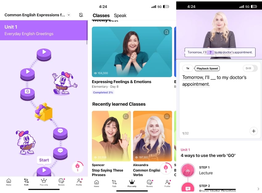 cake Sprachlern-App