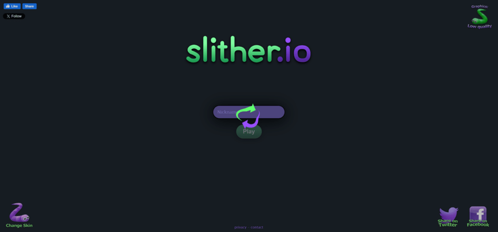 gioco slither io