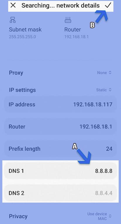 DNS auf Android ändern