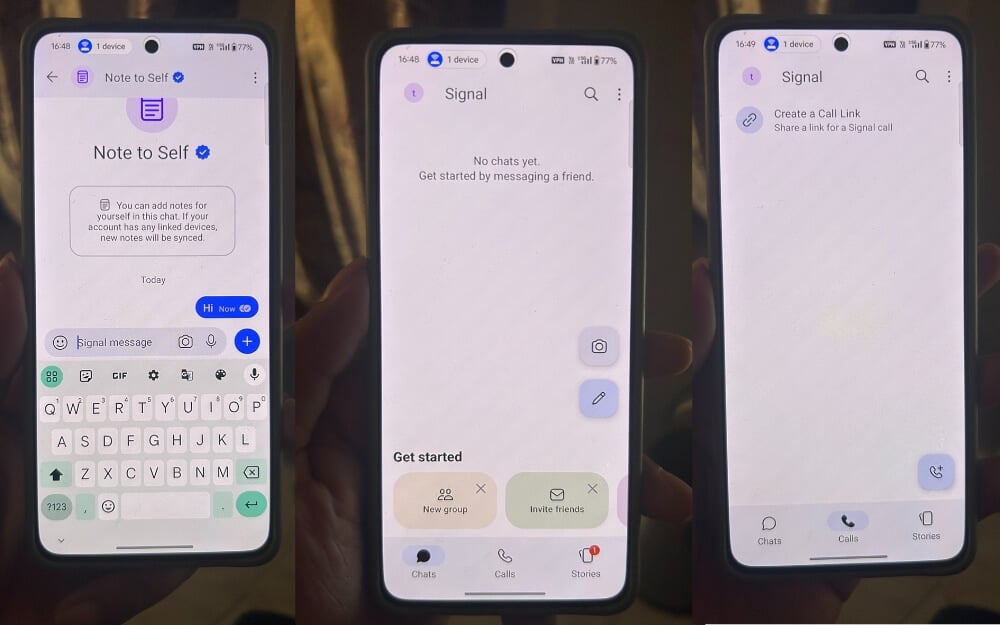 aplicativo de mensagens signal para android