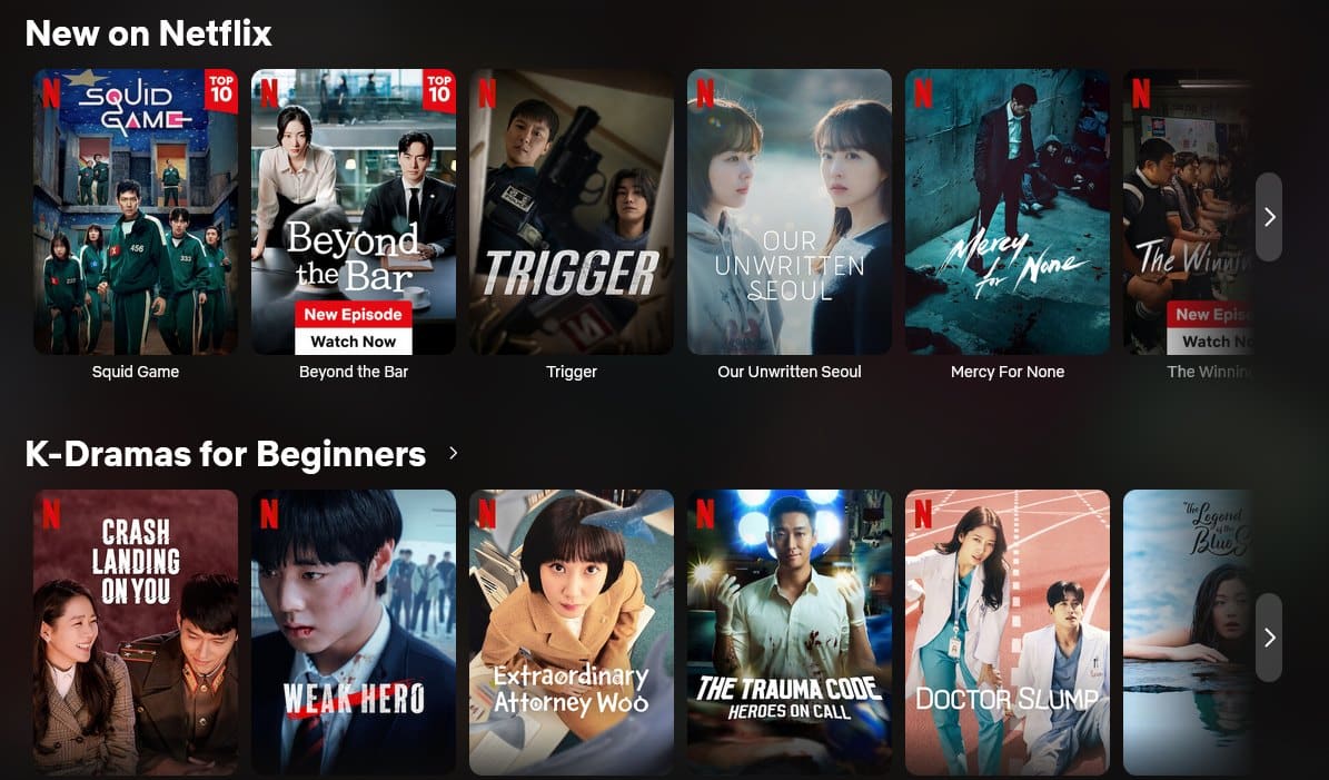 Streamer des kdramas sur Netflix