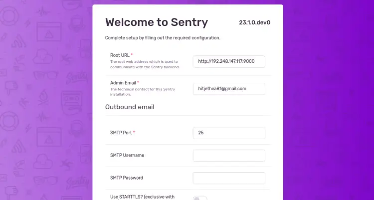 Configuración de Sentry