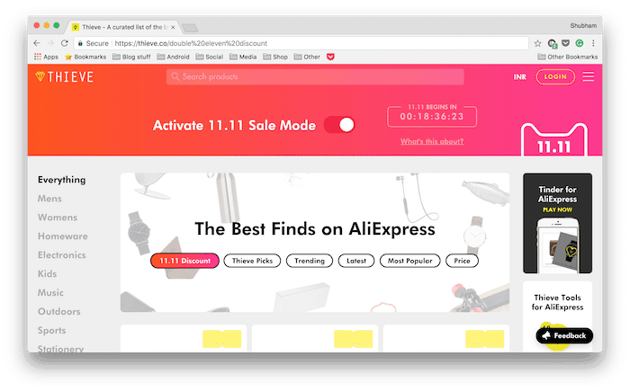 Thieve가 AliExpress에서 최고의 거래를 선별하여 당신이 할 필요가 없도록 합니다 - Thieve AliExpress 스크린샷 2