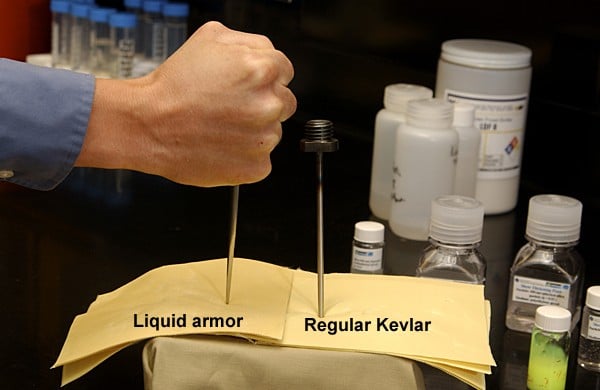 kevlar and liquid armour