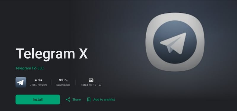 Telegram X auf Android