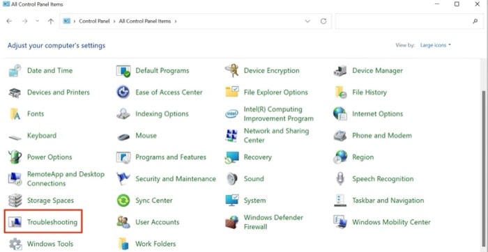 solución de problemas de windows 11