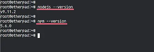 Установка node.js