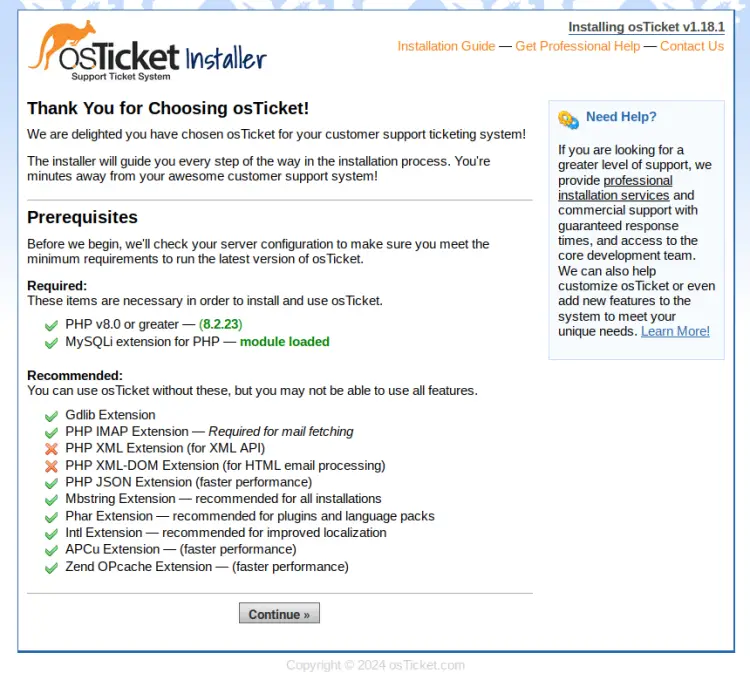 instalar osticket