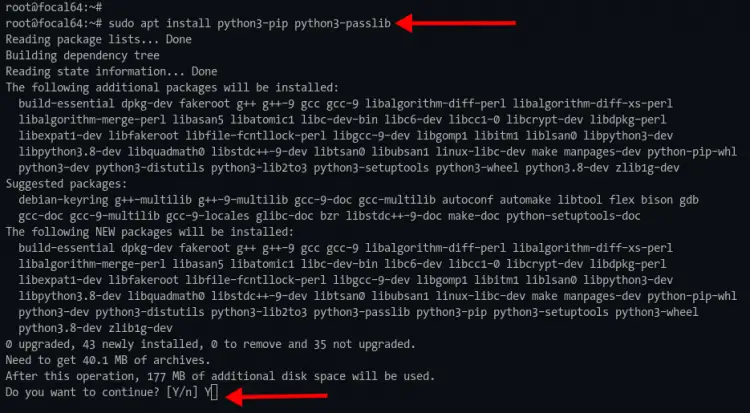Instalar Python Pip e Biblioteca Passlib
