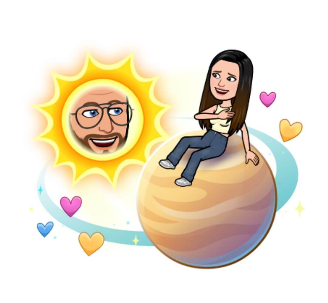 venus planet representing #2 best friend