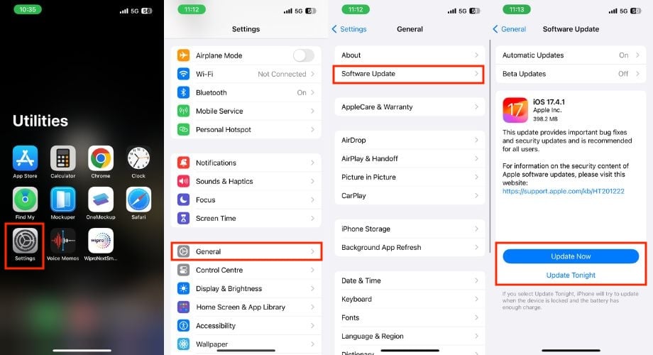 Aktualisieren Sie Ihr iPhone