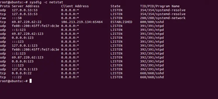 sysdig netstat