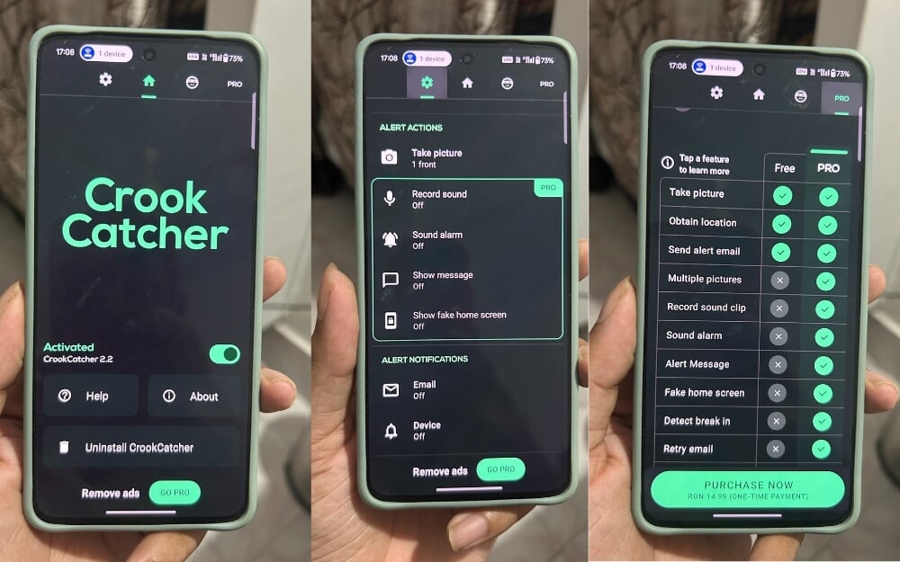 aplicativo crook catcher para android