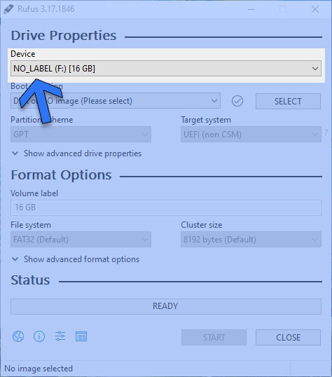 Rufus pour Windows 7 bootable