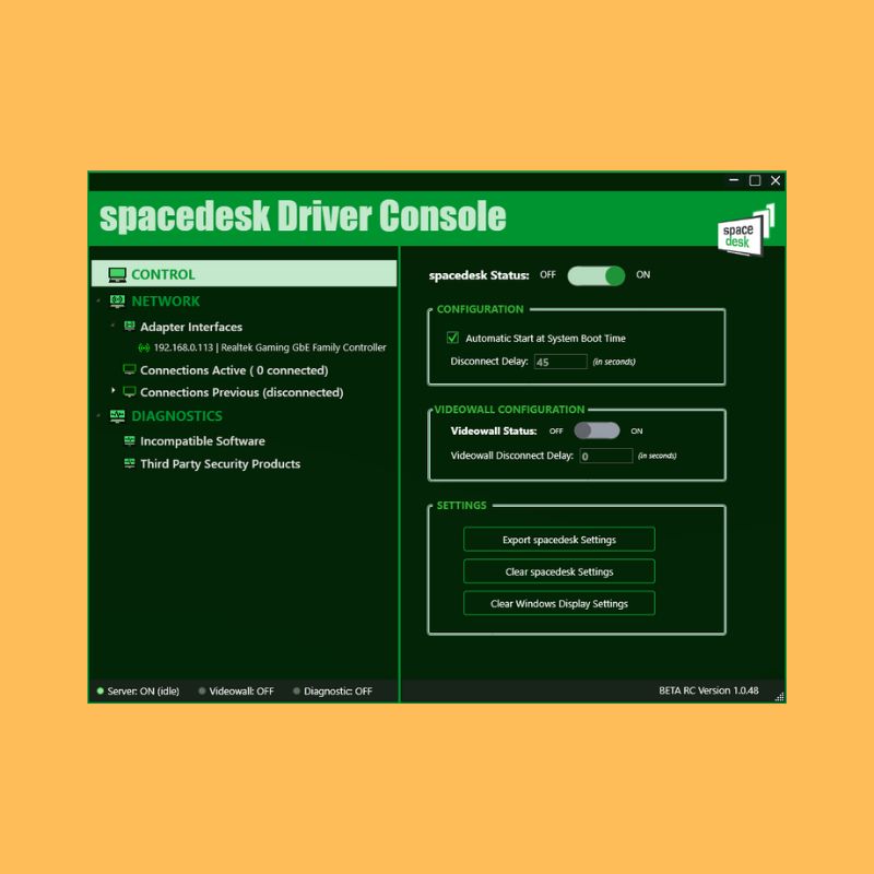 client pc spacedesk per windows