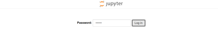 Jupyter-Anmeldung