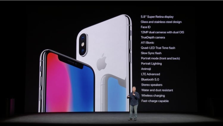 Apple iPhone Xがエッジツーエッジディスプレイと顔認識機能で登場 - iPhone Xの仕様