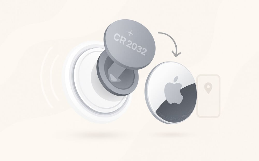 Entfernen Sie die Batterie des AirTags oder ersetzen Sie sie