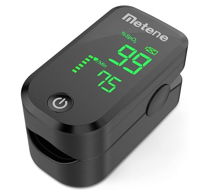 oxímetro de pulso fingertip metene