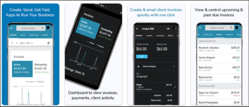 aplicación invoice ninja