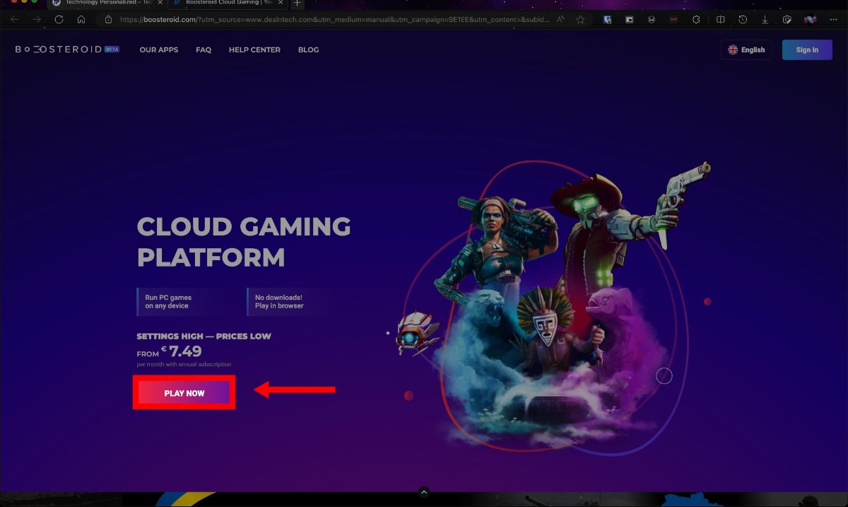 site web de boosteroid