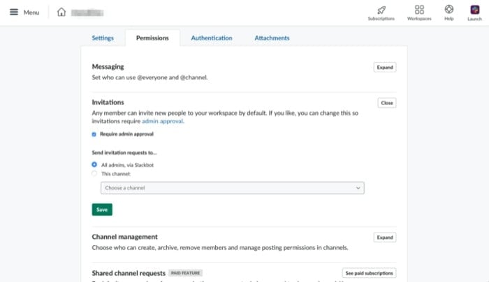 알아야 할 15가지 이상의 Slack 팁과 요령 - 초대 제한하기