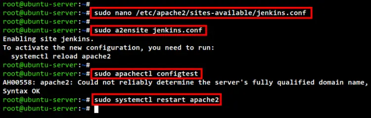 configuration apache2 proxy inverse jenkins