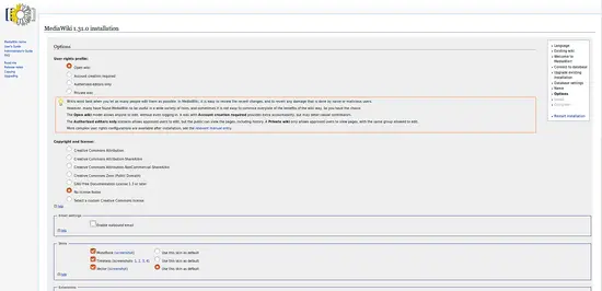 Configurações do MediaWiki