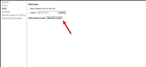 Google Chrome DNS leeren
