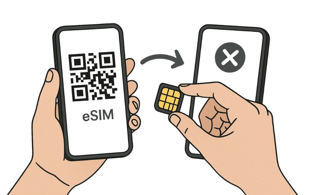 las esims no se transfieren automáticamente