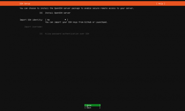 OpenSSH をインストール
