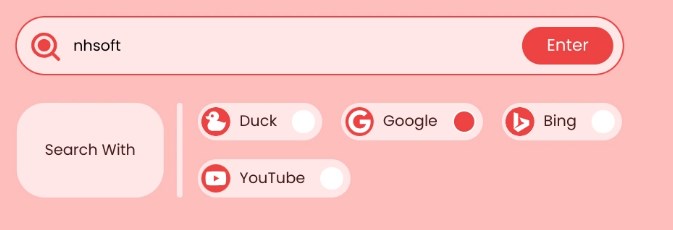 barra di ricerca personalizzata tema material you