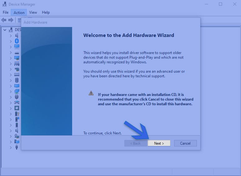 Aggiungi hardware audio Windows 10