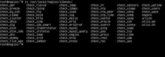 Nagios Libexec 디렉토리