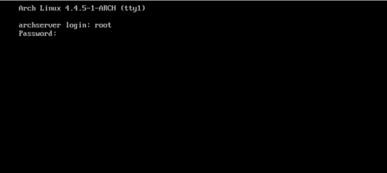 Arch Linux installato con successo