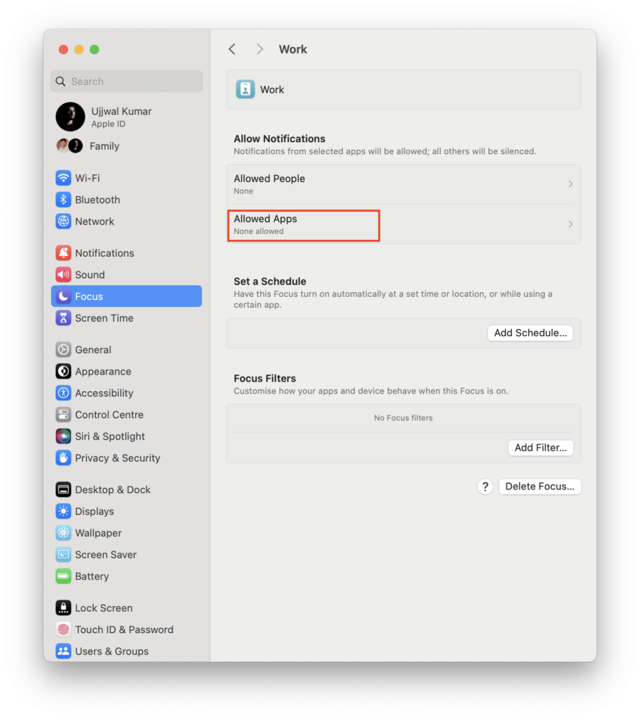 applications autorisées