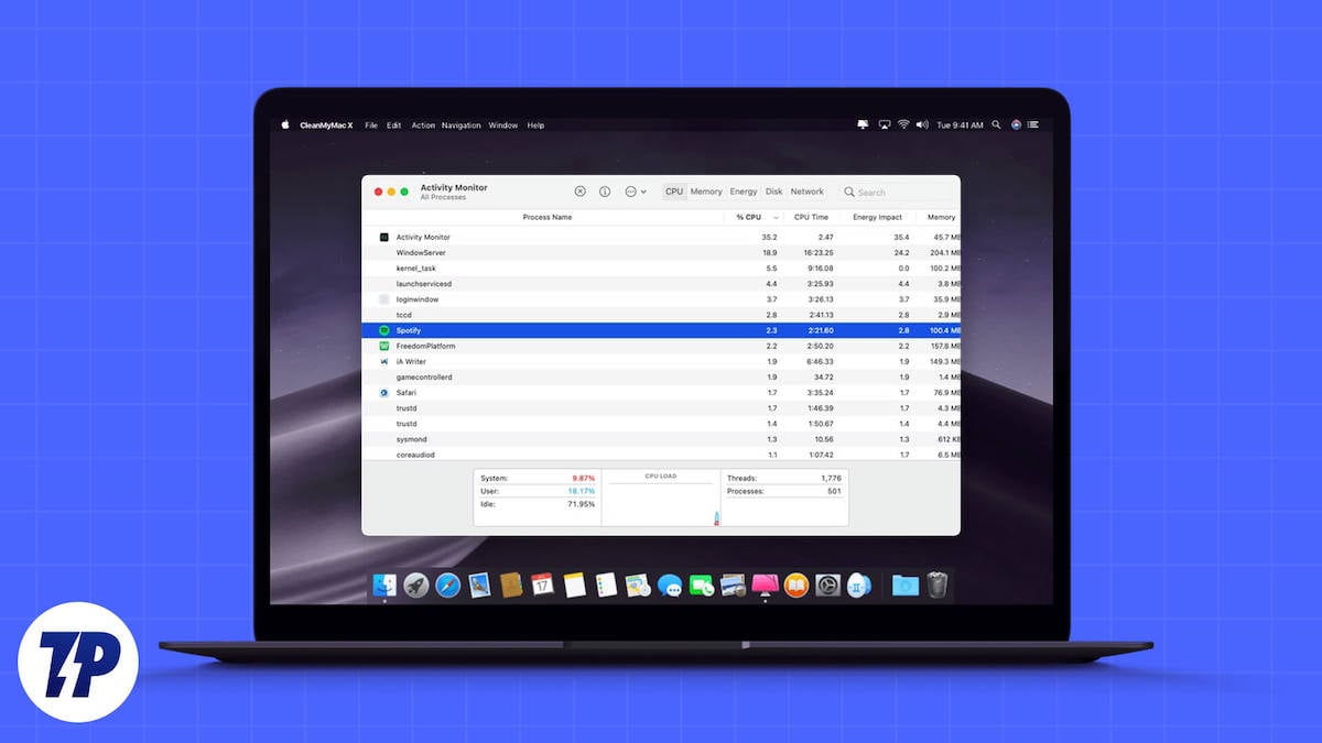 comment réduire l'utilisation du cpu sur mac