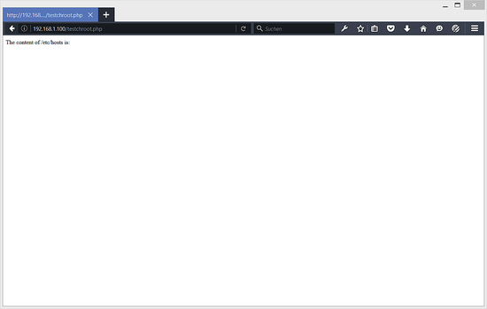 Тест Chroot