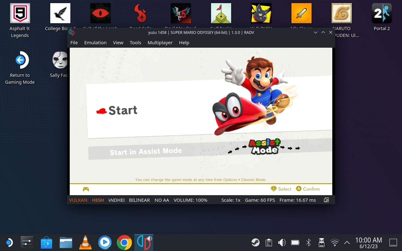super mario su yuzu
