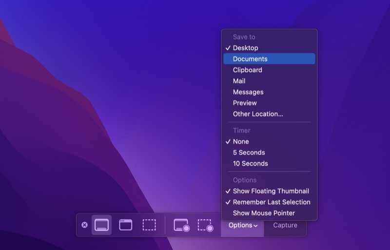 cambiando la ubicación de las capturas de pantalla guardadas en mac