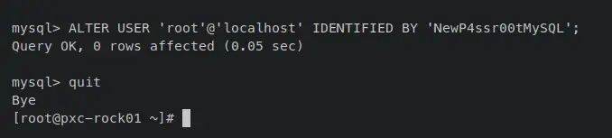 cambia password di root mysql predefinita