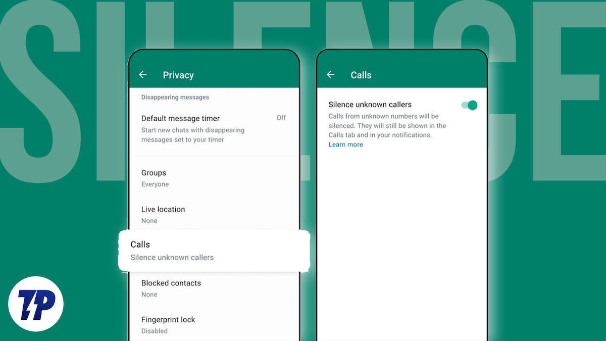 comment faire taire les appelants inconnus sur whatsapp
