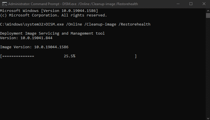 Herramienta DISM en CMD en Windows 10