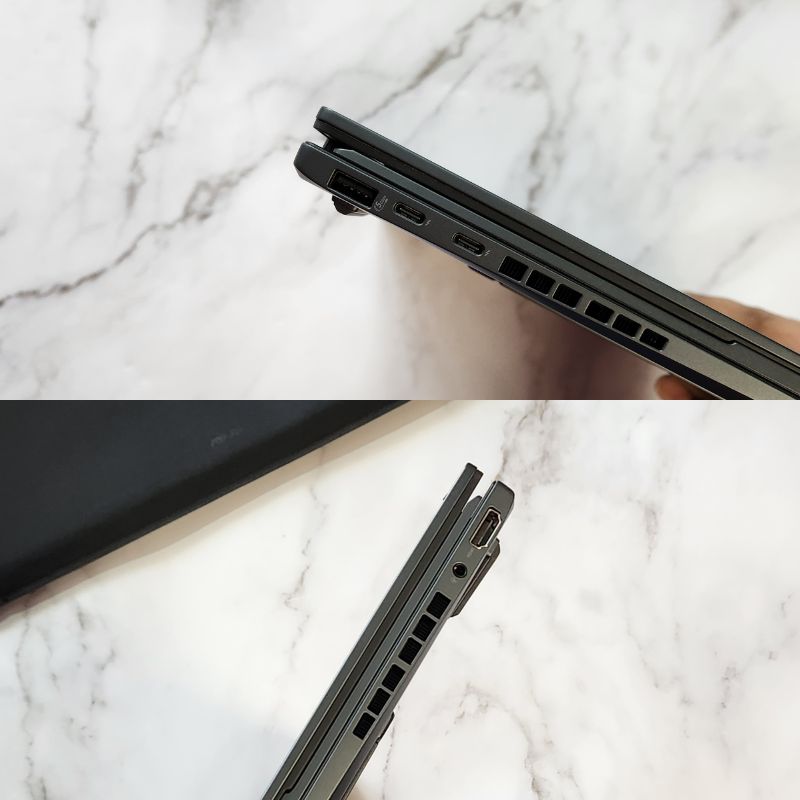 tous les ports sur zenbook duo