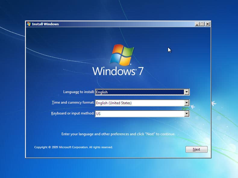 Windows 7 Installationsassistent