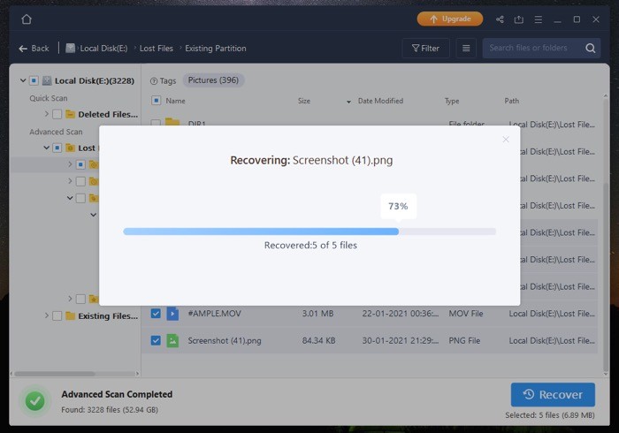 using easeus data recovery wizard