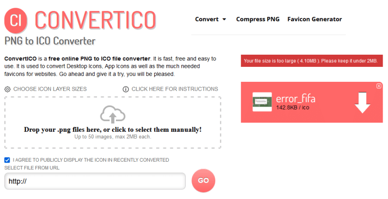 Convertir des images en ICO