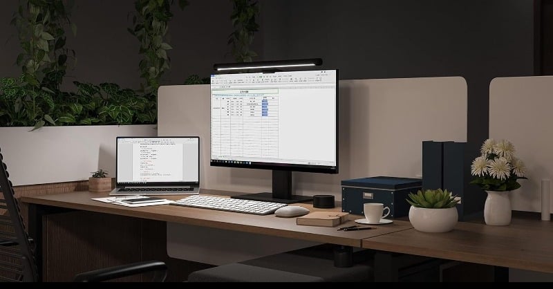 barra di luce per monitor