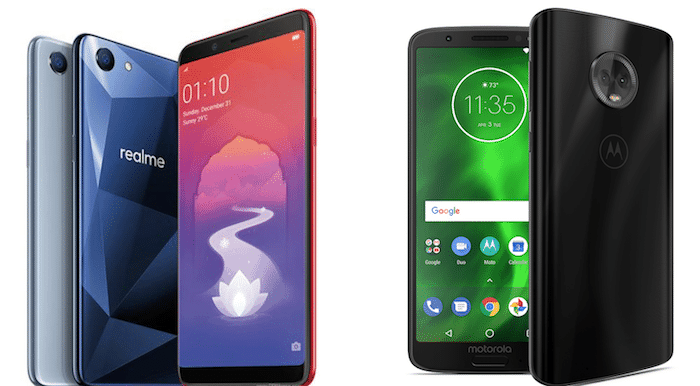 comment le moto g6 se compare-t-il à la concurrence de realme, redmi et d'autres - moto g6 oppo realme 1